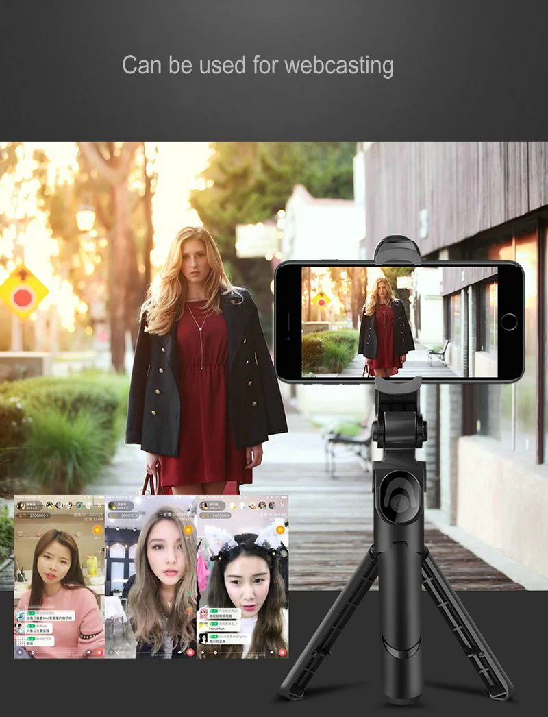 3 in 1 Wireless Bluetooth Selfie Stick & Tripod - Image 5