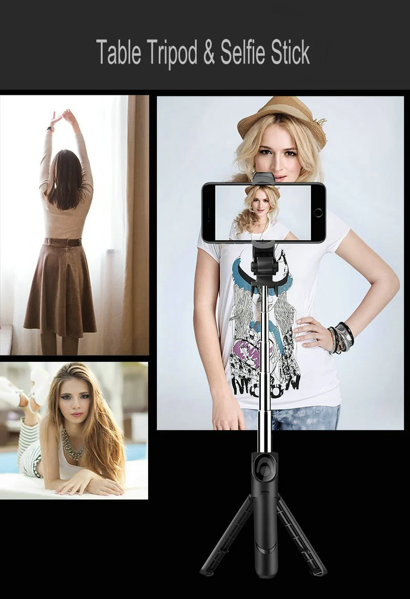 3 in 1 Wireless Bluetooth Selfie Stick & Tripod - Image 6