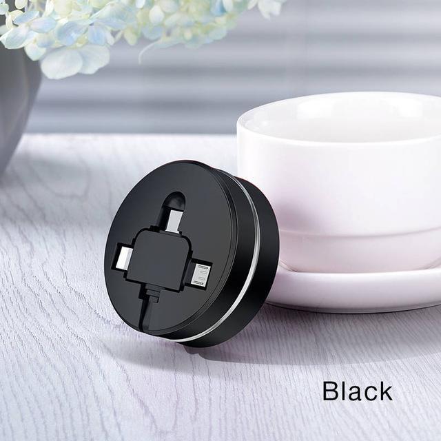 3-in-1 Retractable USB "Cookie" Multi-Charger - Image 5