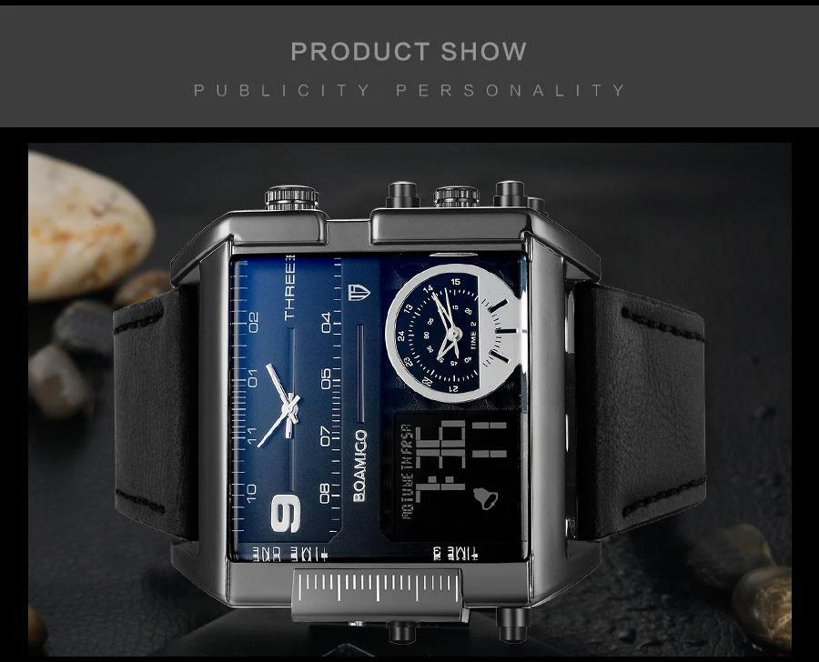 3-Timezone Luxury Sports Watch - Image 10