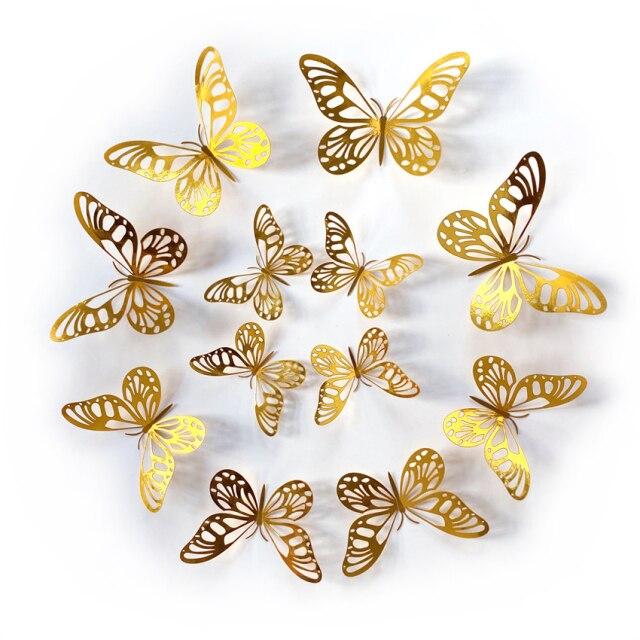 3D Butterfly Wall Decor Stickers (12PCS Set) - Image 16