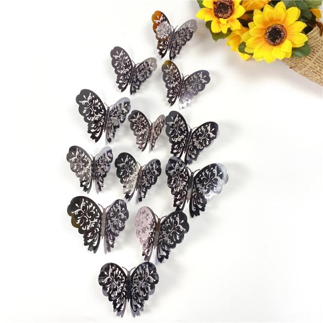 3D Butterfly Wall Decor Stickers (12PCS Set) - Image 32