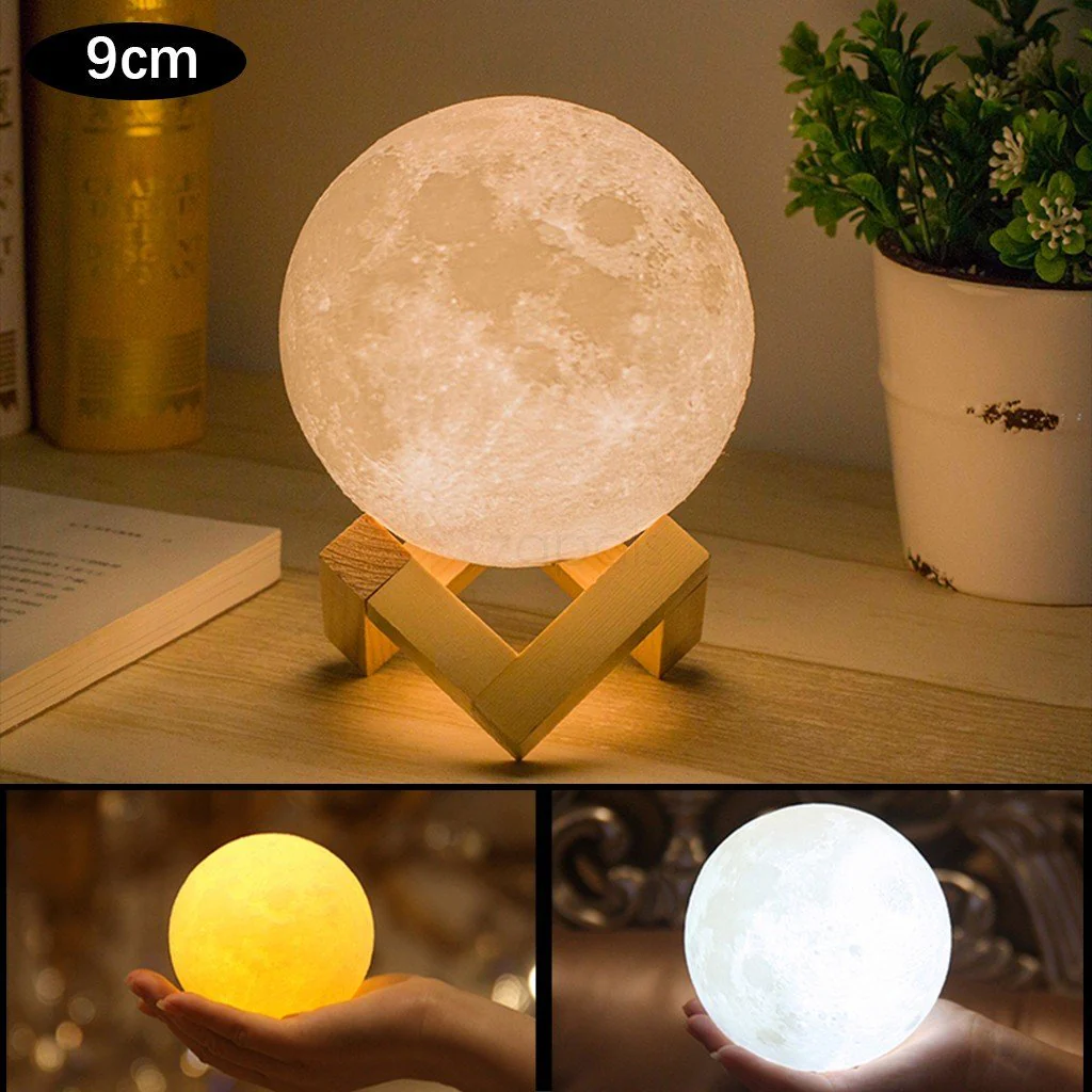 Luna™ - 3D Printed Full-Moon LED Lamp - Image 6