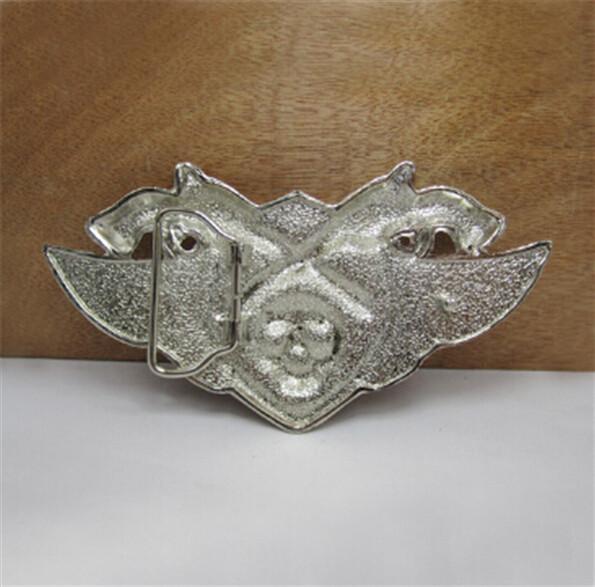 3D Gun Wings Skull  belt buckle - Image 2