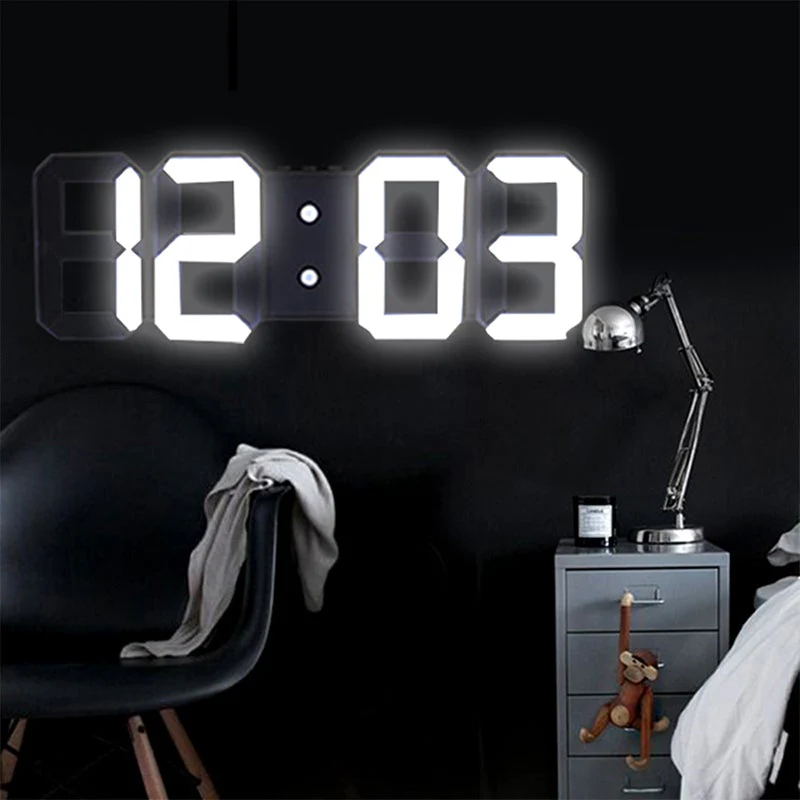 3D LED Large Digital Clock - Image 2