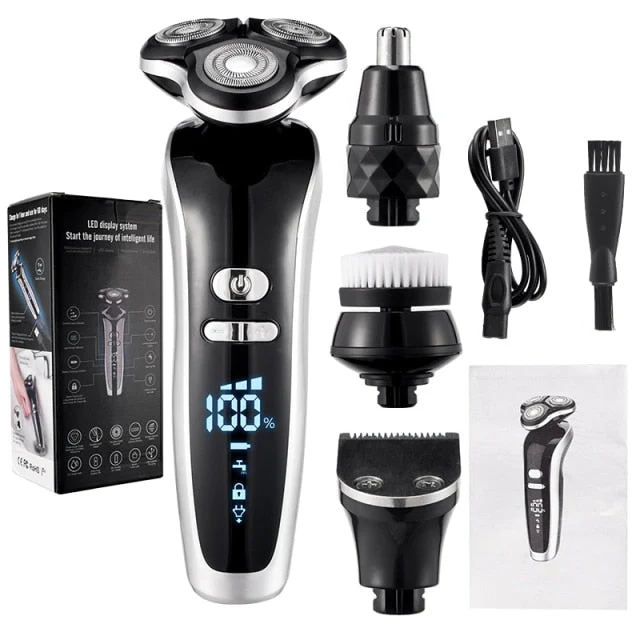 Rechargeable 4 in 1 Electric Led 4D Shaver - Image 5