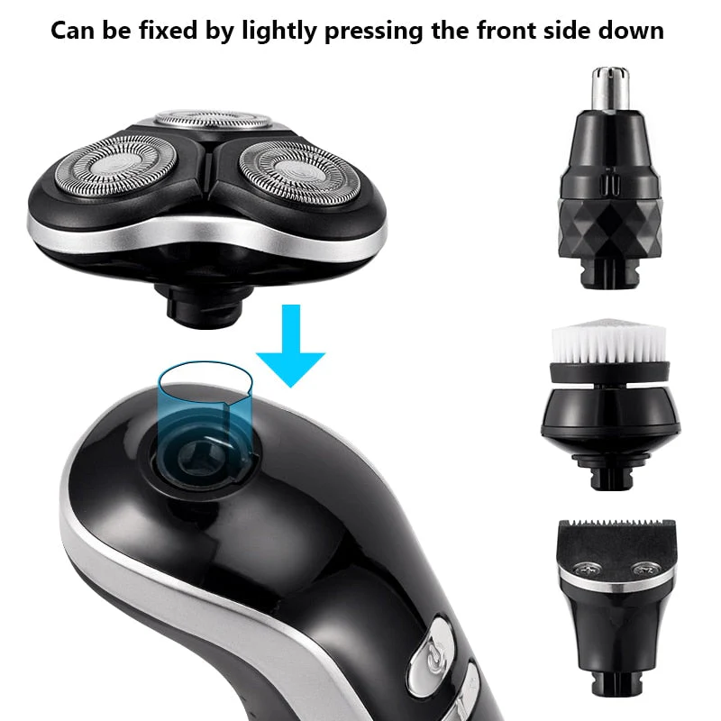 Rechargeable 4 in 1 Electric Led 4D Shaver - Image 7
