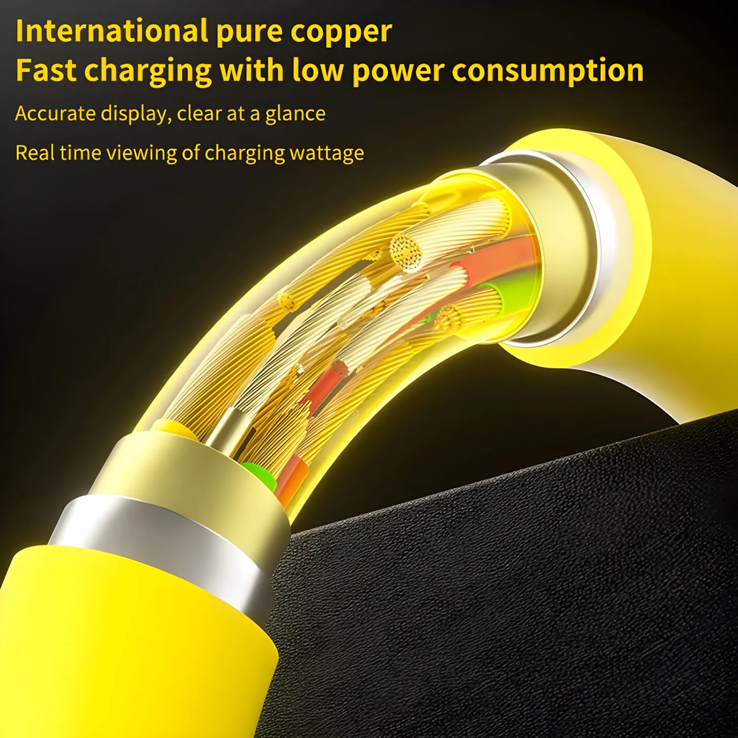 Fast Charging 65W Tangle-Free 4-in-1 Rotating Head 6A High-Speed Cable - Image 10