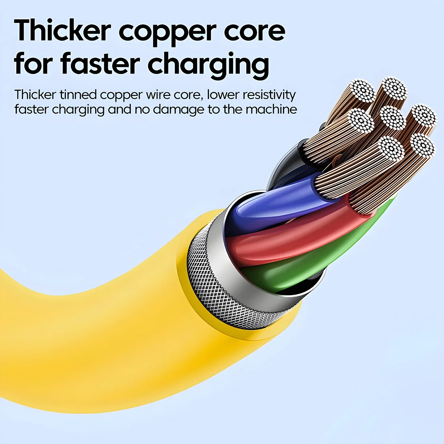 Fast Charging 65W Tangle-Free 4-in-1 Rotating Head 6A High-Speed Cable - Image 3