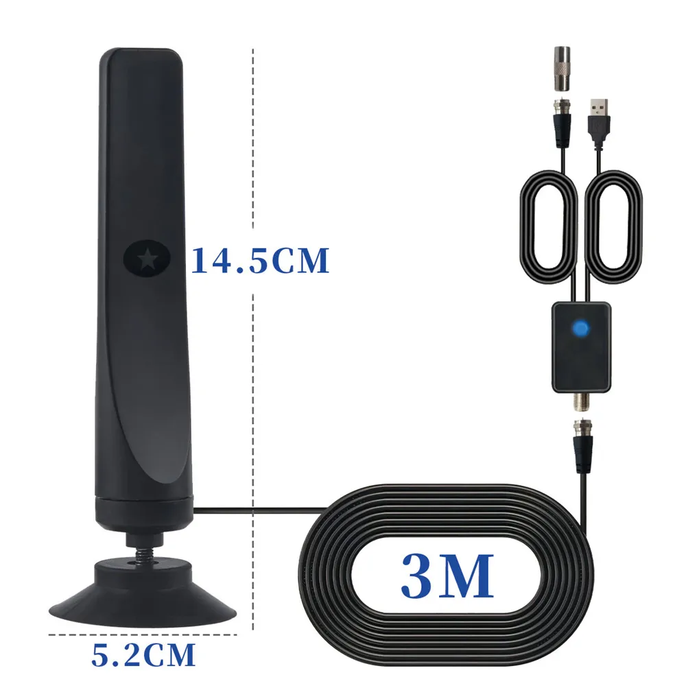 4K HD Long-Range Advanced Signal Amplifier & Noise Filtering Indoor TV Antenna - Image 2