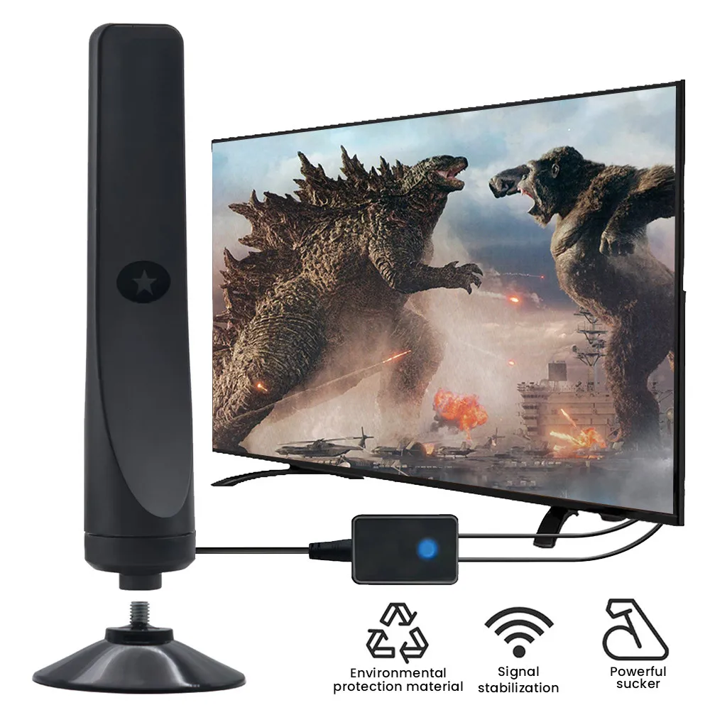 4K HD Long-Range Advanced Signal Amplifier & Noise Filtering Indoor TV Antenna - Image 4