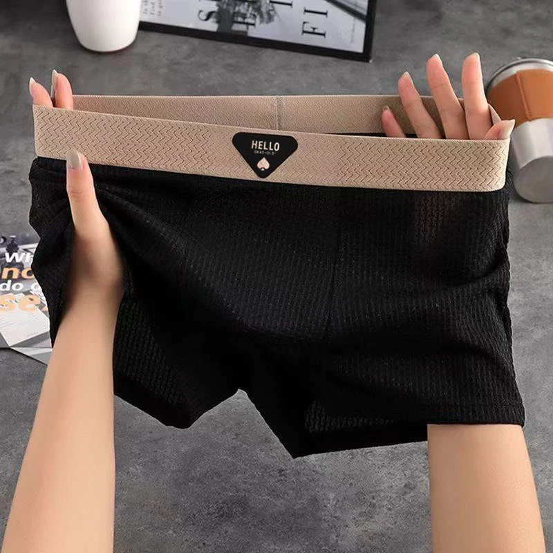 CoolEase Gentle Fit For Sensitive Skin Cool & Lightweight Breathable Ice Silk Boxers (4pcs) - Image 3