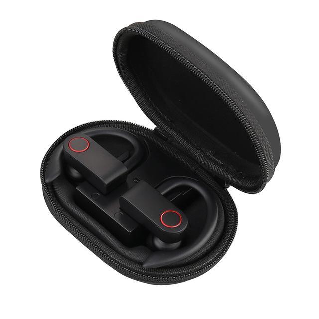 9D Surround Ultra Lightweight  Waterproof Bluetooth 5.0 Sporty Earphones with Charging Case - Image 3