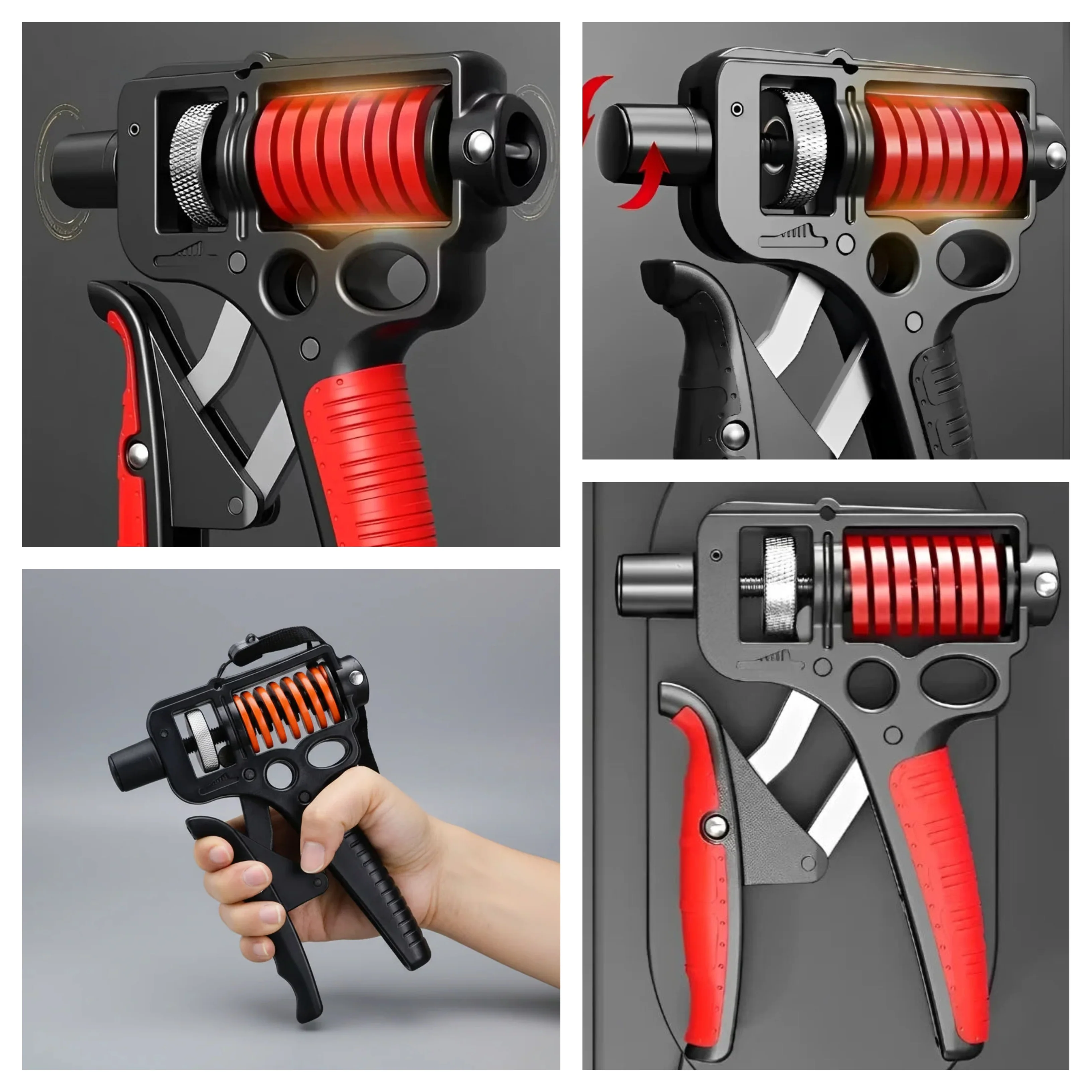 Rehabilitation & Recovery Adjustable Resistance Ergonomic Hand Gripper