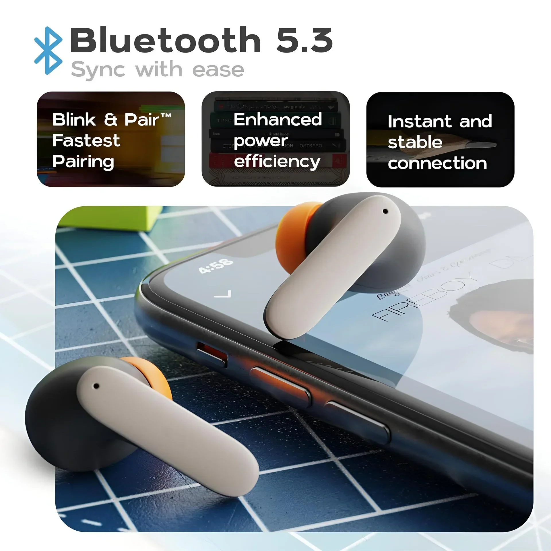 TWS Dual Microphone Earphones with Active Noise Cancellation & Ultra-low Latency - Image 12