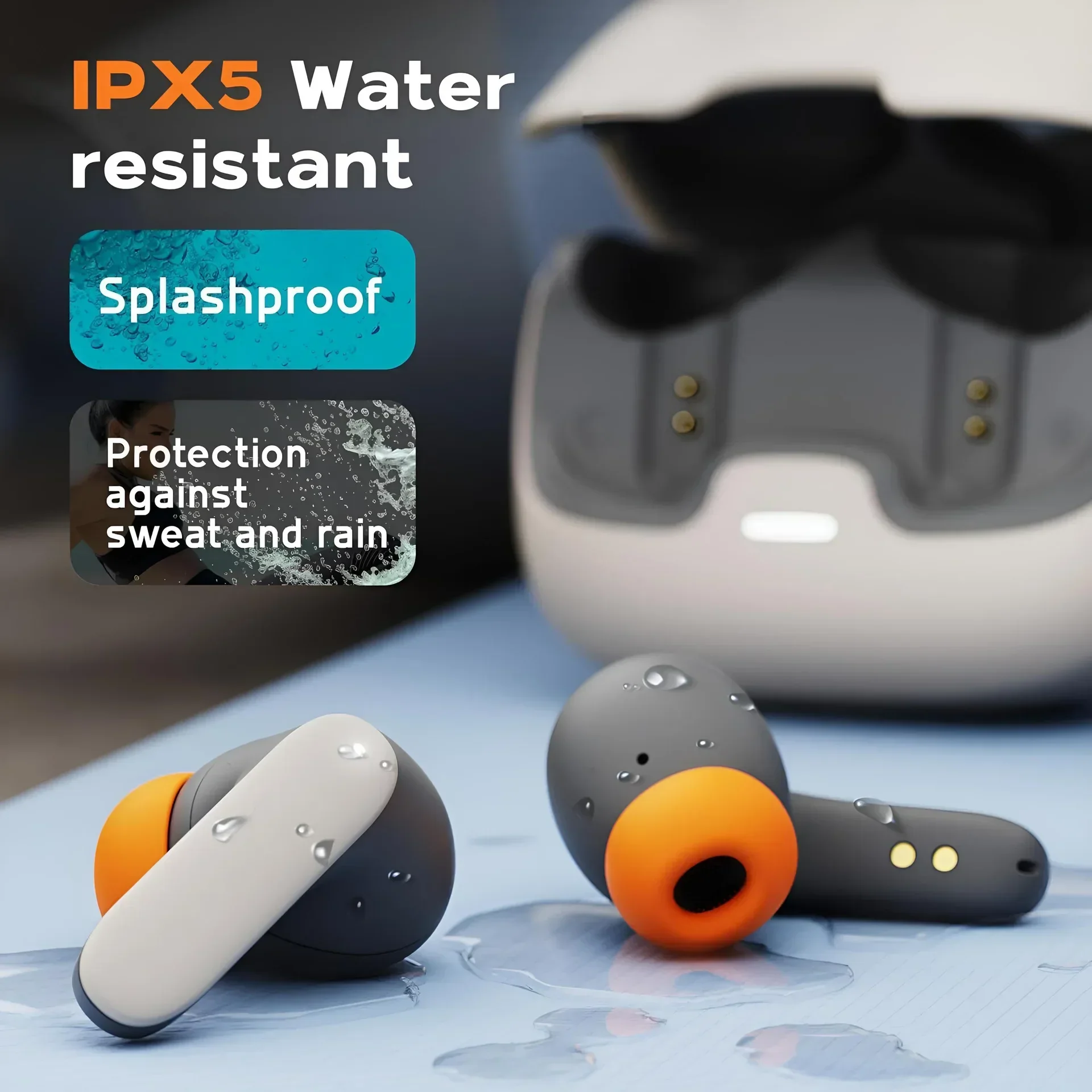 TWS Dual Microphone Earphones with Active Noise Cancellation & Ultra-low Latency - Image 2