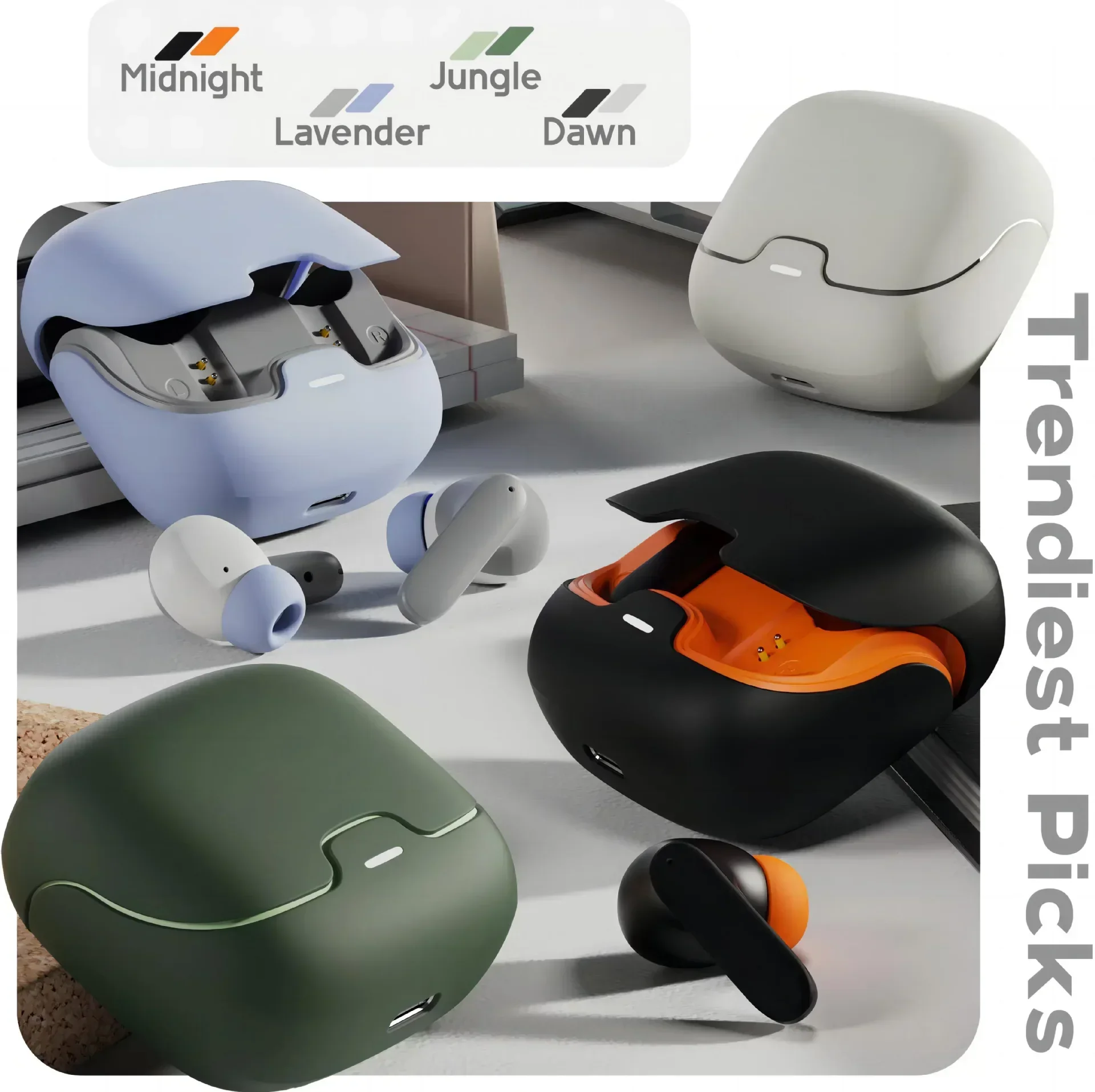 TWS Dual Microphone Earphones with Active Noise Cancellation & Ultra-low Latency - Image 8