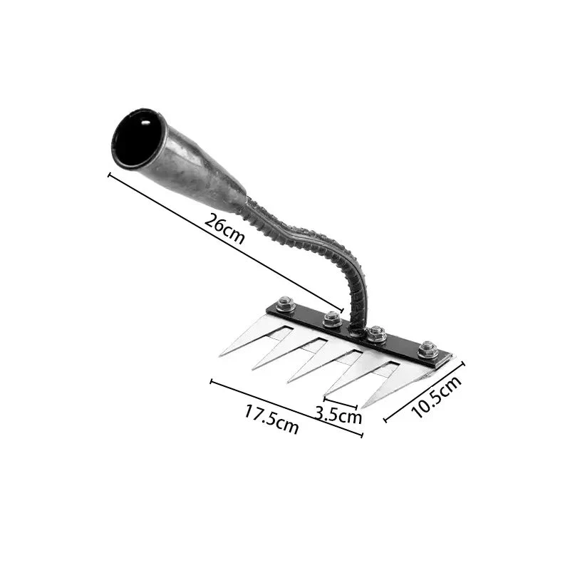 Multi-Tooth Carbon Steel Garden Rake for EZ Soil, Debris & Planting - Image 10