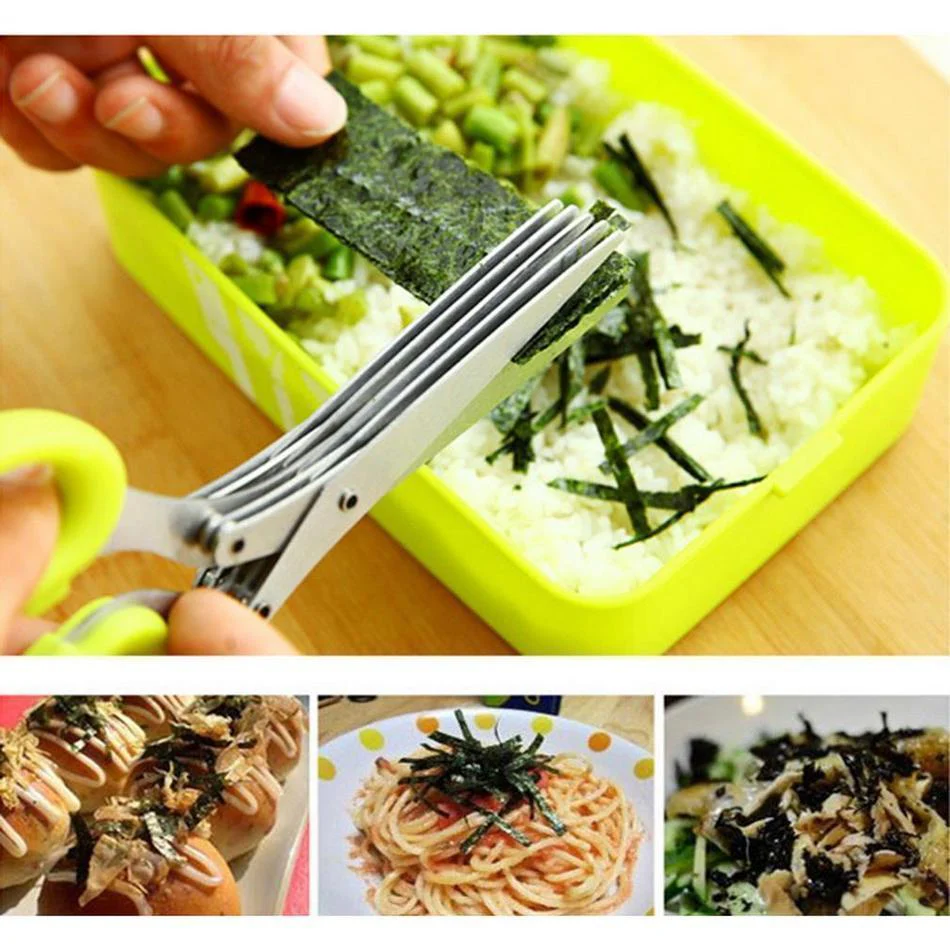 5 Layers Blade Multifunctional Kitchen Scissors - Image 2