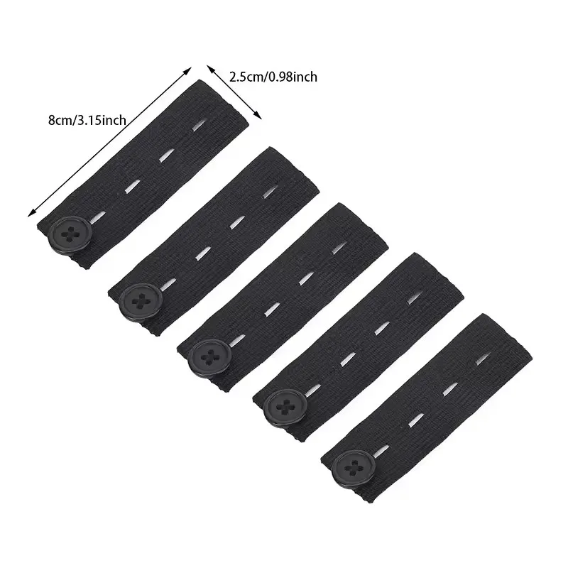 No-Sew Button Pant Expanders-Smart Comfort Waistband Adjustment Set (5-Pack) - Image 6