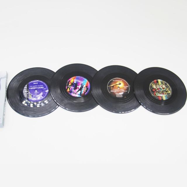 Retro Vinyl Record Heat-Resistant Cup Coasters(6pcs ) - Image 5