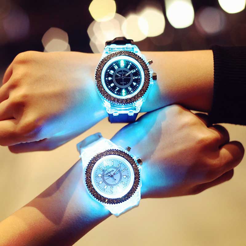7-Color Luminous LED Flash Unisex Watch - Image 4