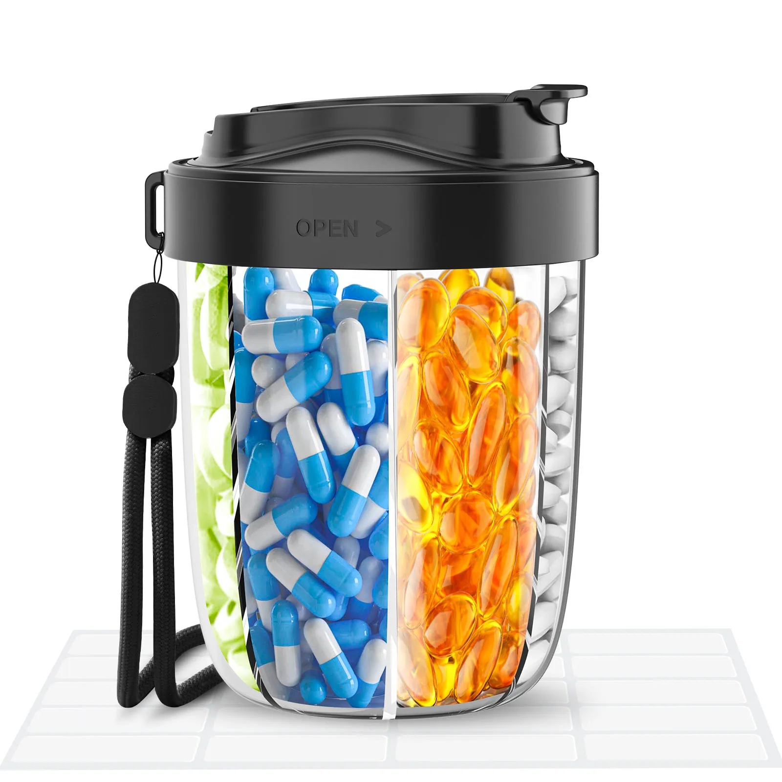 VitaCup BPA-Free 7-Day Large Slots Capacity Premium Comfort Pill Organizer - Image 2
