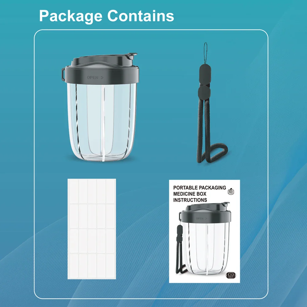 VitaCup BPA-Free 7-Day Large Slots Capacity Premium Comfort Pill Organizer - Image 7