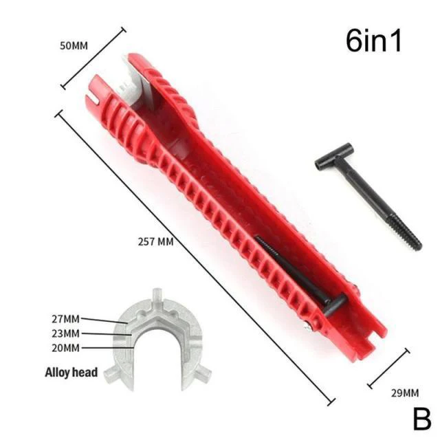 Multiuse 8-in-1 EZ Faucet and Sink Wrench - Image 11