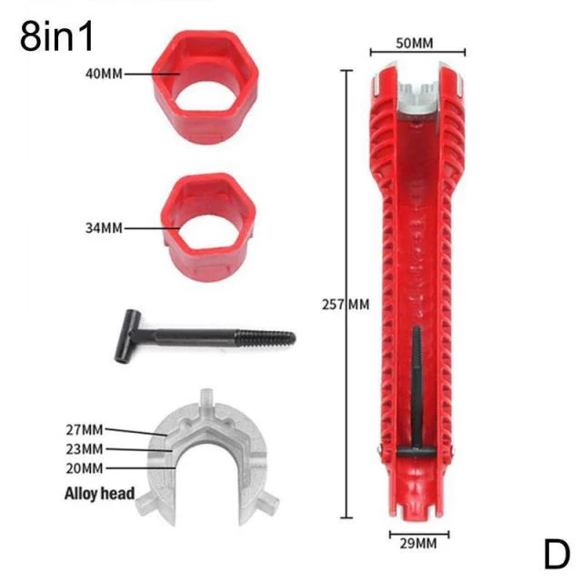 Multiuse 8-in-1 EZ Faucet and Sink Wrench - Image 15