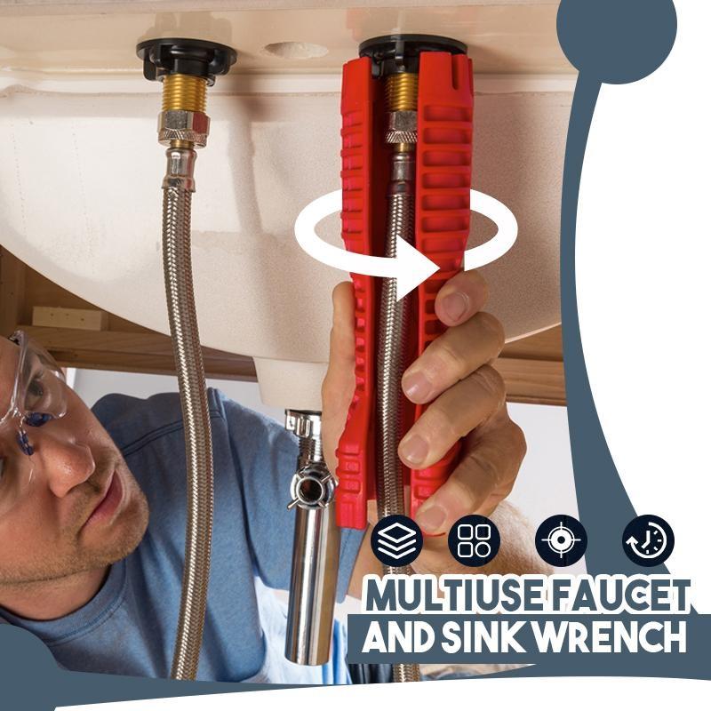 Multiuse 8-in-1 EZ Faucet and Sink Wrench - Image 18