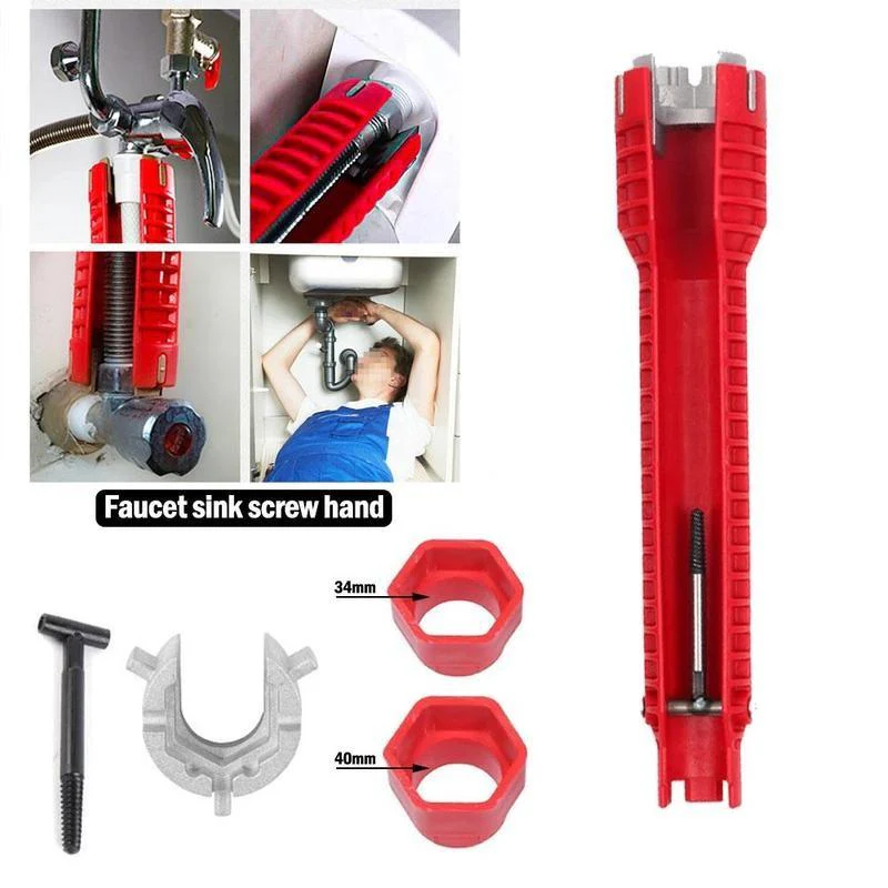 Multiuse 8-in-1 EZ Faucet and Sink Wrench - Image 7
