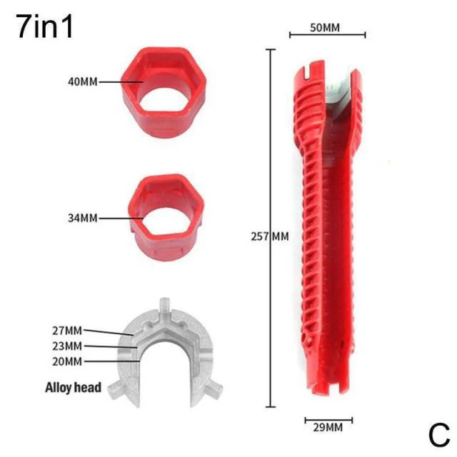 Multiuse 8-in-1 EZ Faucet and Sink Wrench - Image 8