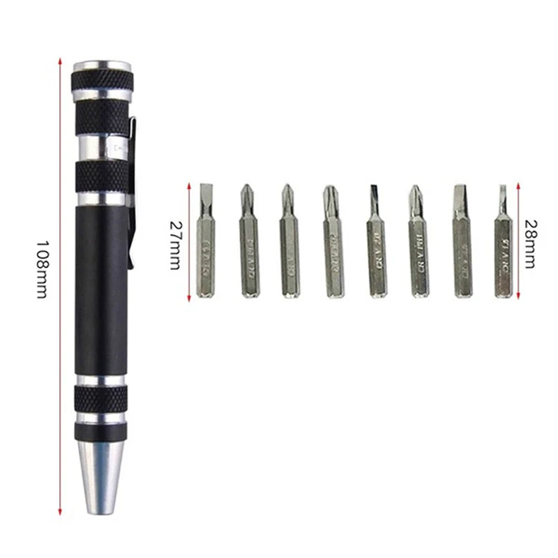 Multifunction 8 In 1 Precision Pocket Screwdriver Pen - Image 7