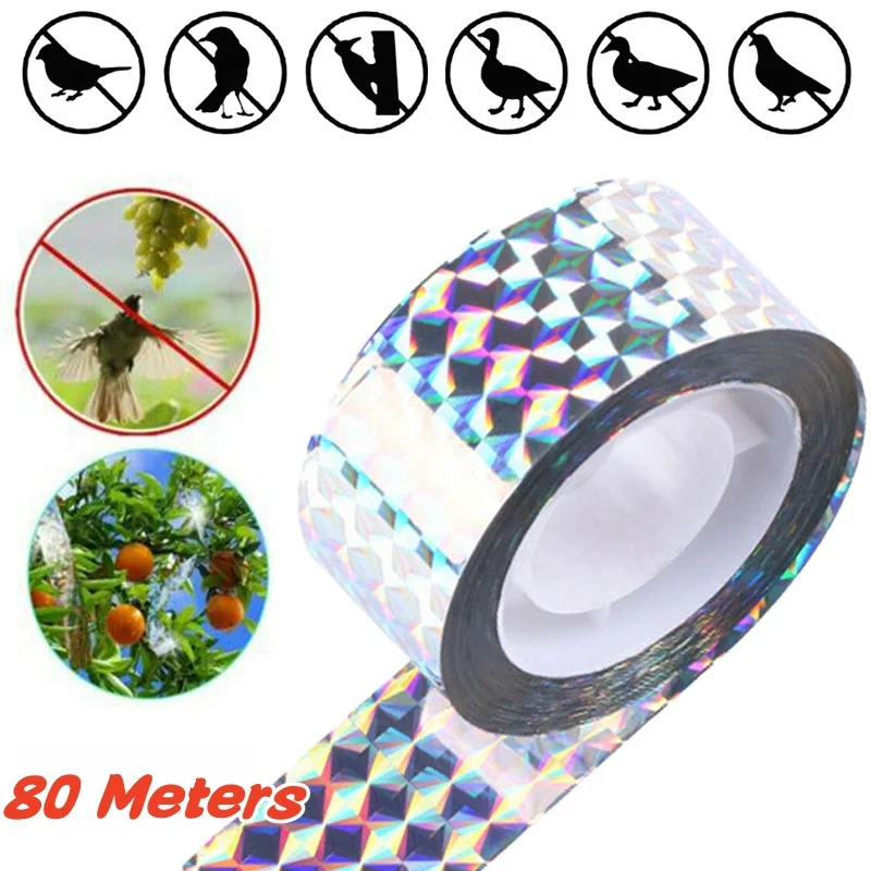 Double-Sided Bird Repellent Reflective Scare Tape - Image 2
