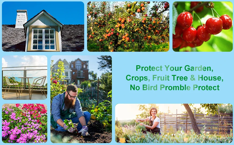 Double-Sided Bird Repellent Reflective Scare Tape - Image 7