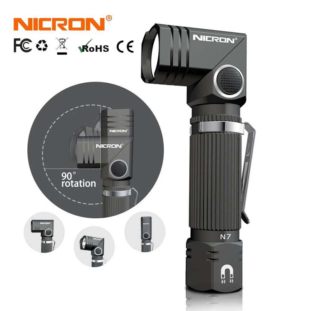 Nicron™ N7 - 90° Hands-Free LED Tactical Flashlight - Image 2