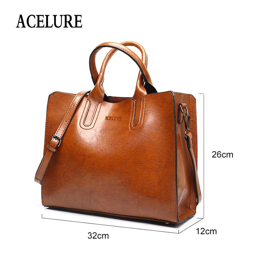 ACELURE™ Women's Leather Casual Tote Bag - Image 10
