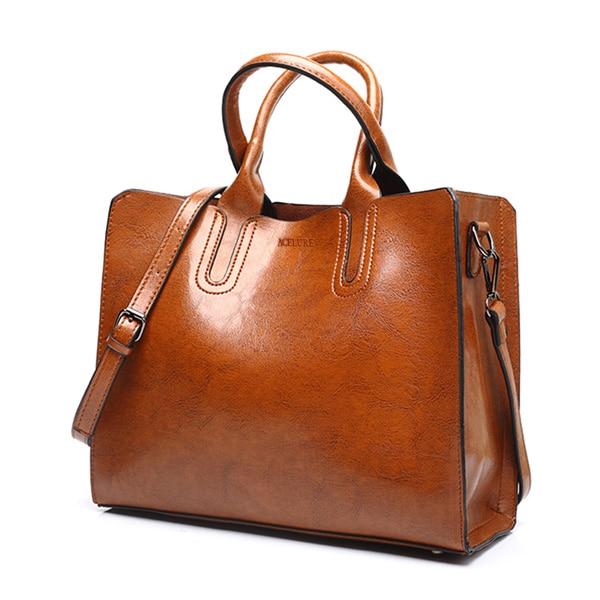 ACELURE™ Women's Leather Casual Tote Bag - Image 14