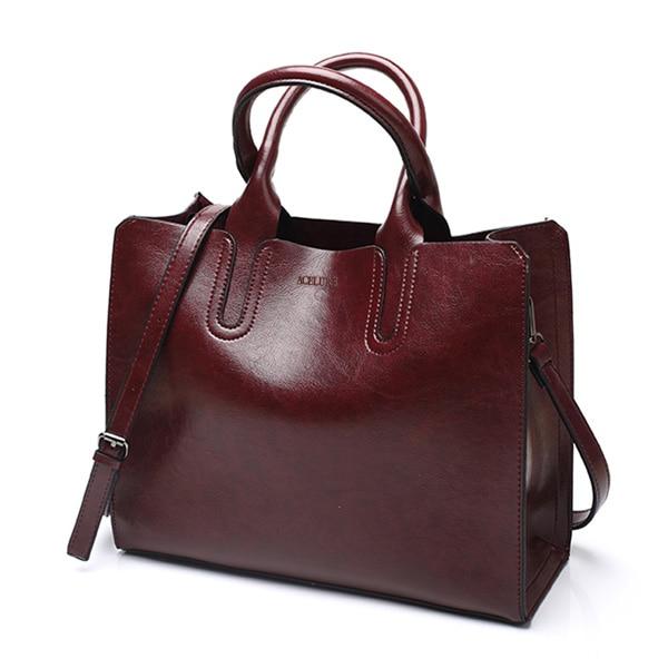 ACELURE™ Women's Leather Casual Tote Bag - Image 6