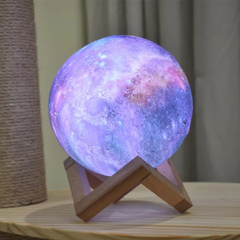 GalaxyLamp™- 3D Printed 16 Colors Moon Lamp With Remote Control - Image 3