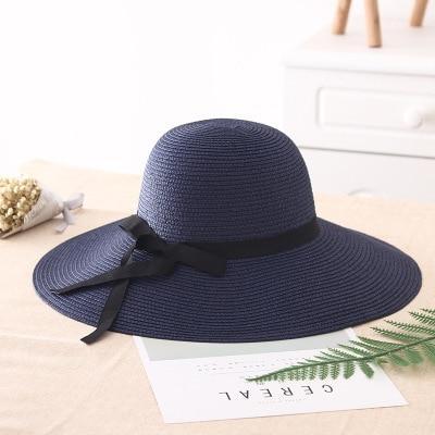 Adjustable Wide-Brimmed Women's Straw Sun-Hat - Image 5