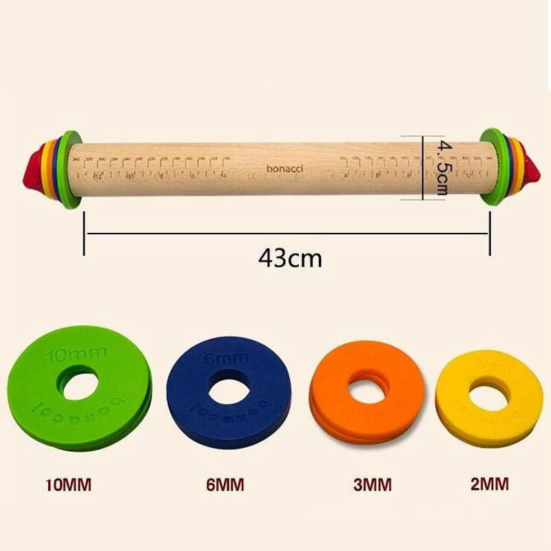 Adjustable Wooden Rolling Pin - Image 3
