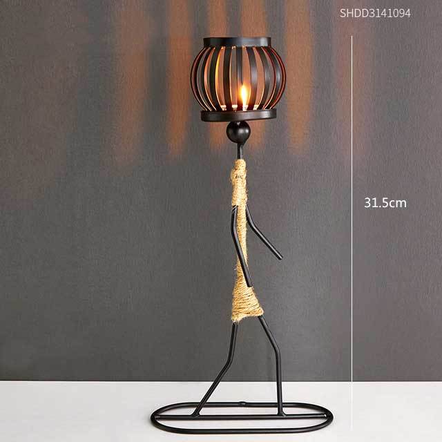 Pinturesque Metal African Style Candle Holder - Image 11