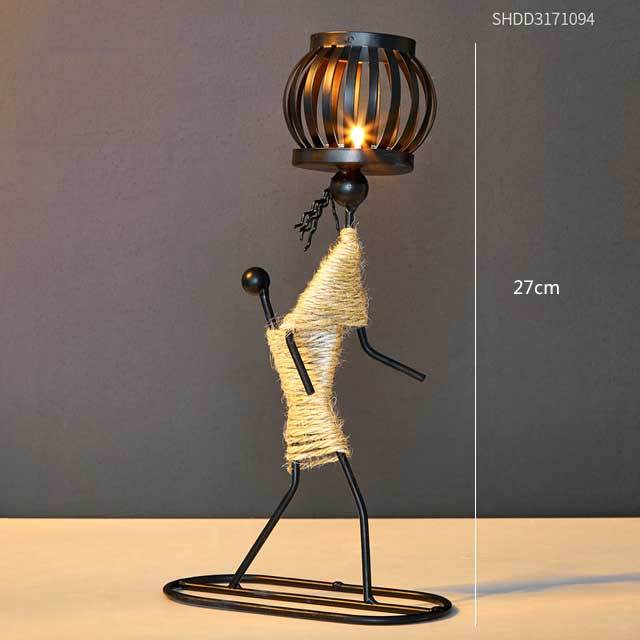 Pinturesque Metal African Style Candle Holder - Image 16