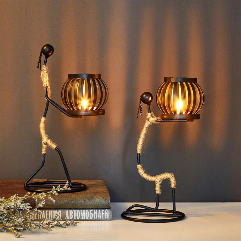 Pinturesque Metal African Style Candle Holder - Image 20