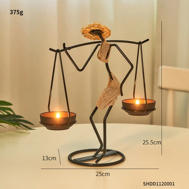 Pinturesque Metal African Style Candle Holder - Image 6