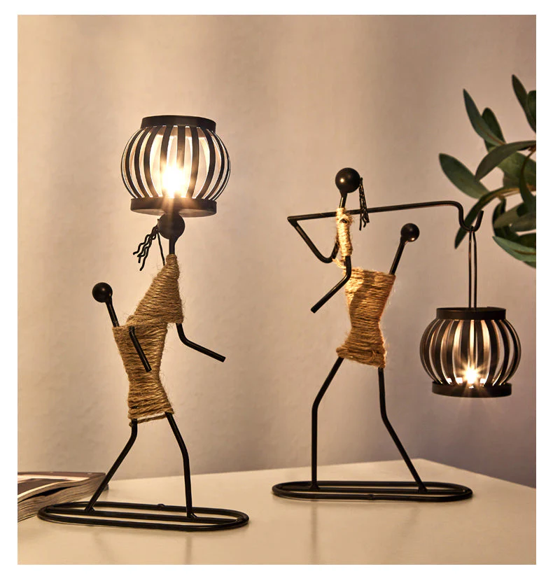 Pinturesque Metal African Style Candle Holder - Image 8