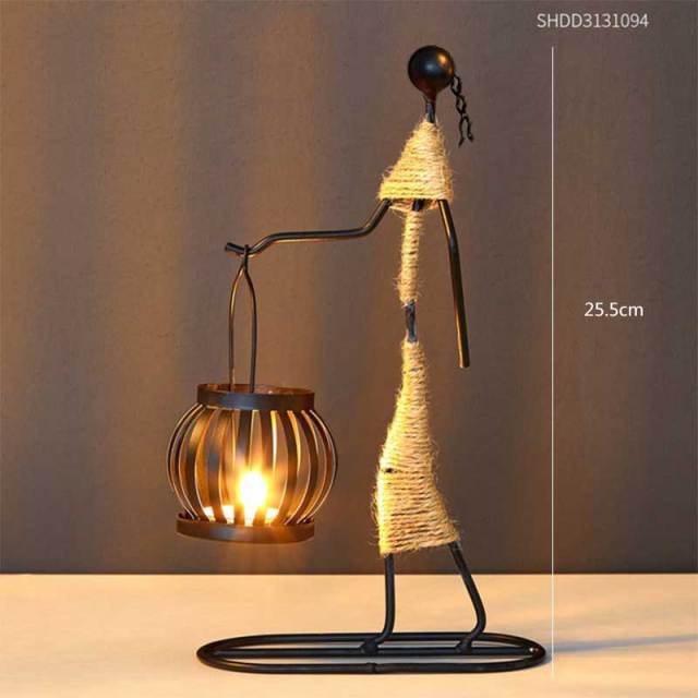 Pinturesque Metal African Style Candle Holder - Image 9