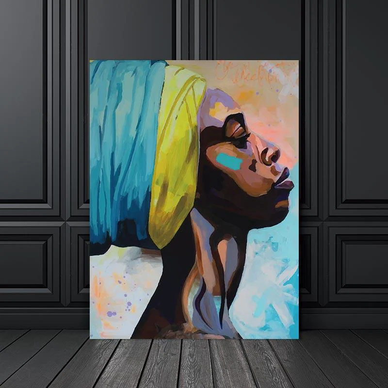 African Style Women's Portrait Art - Image 10